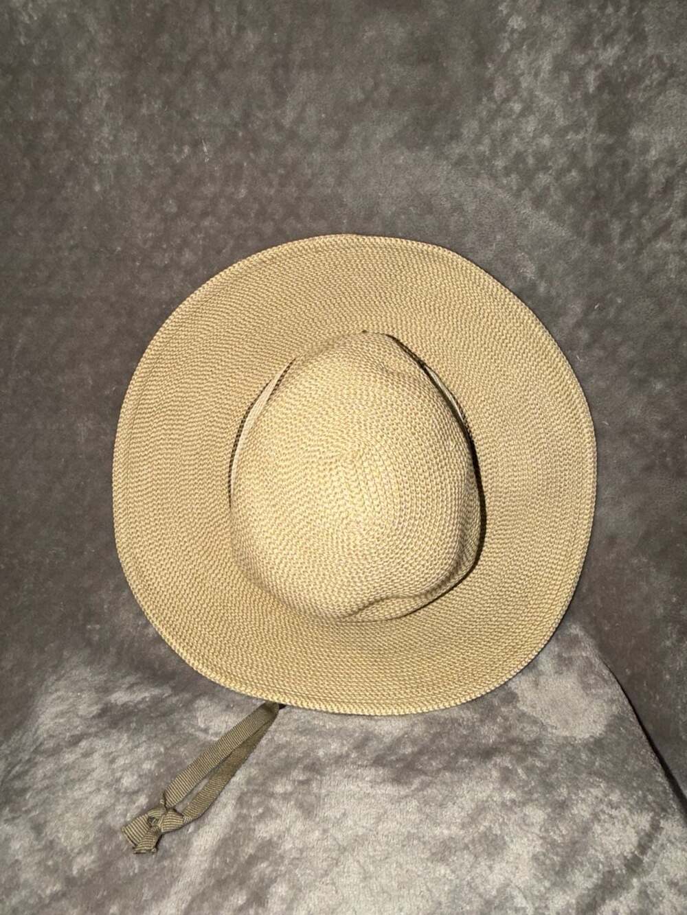 Solar Escape Paper Braid Sun Hat with Chin Strap Tan One Size